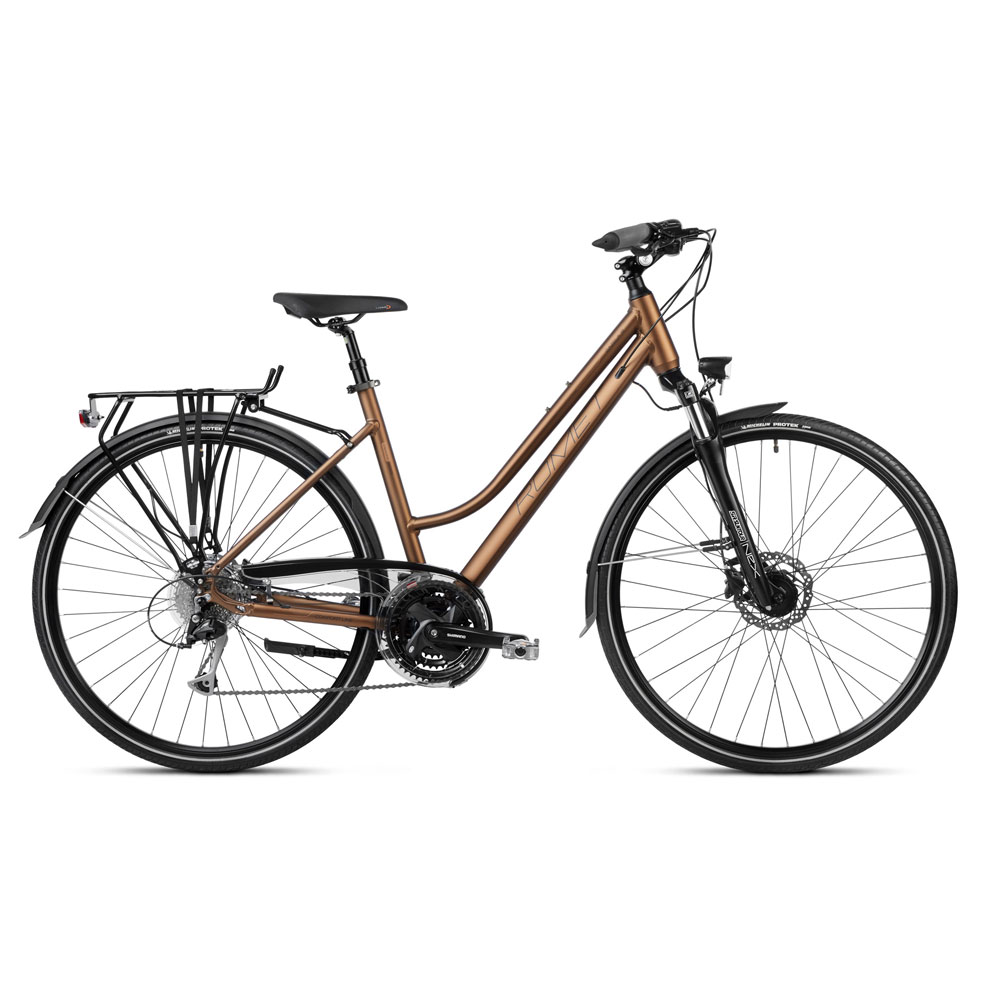 Sieviešu velosipēds ROMET Gazela 8, brūns
